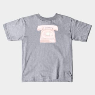 Pink Rotary Phone Kids T-Shirt